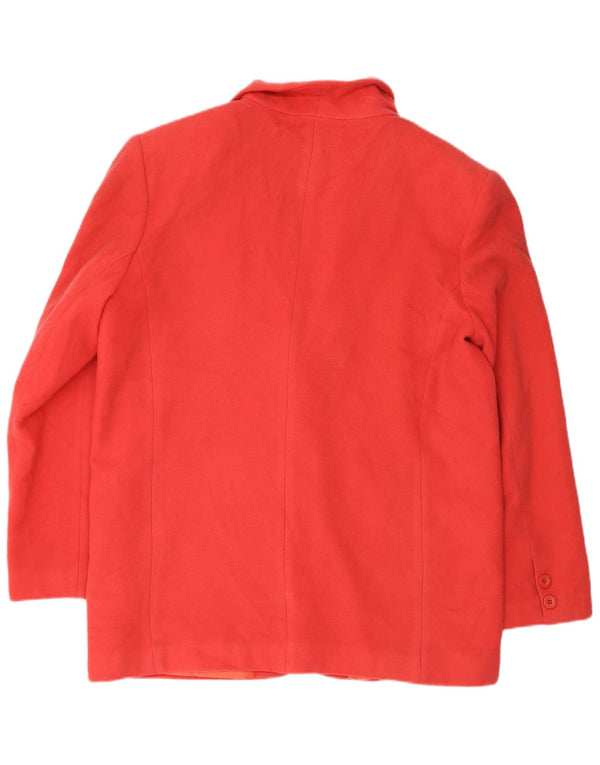 Винтажный женский пиджак на двух пуговицах IT 48 XL, красная шерсть