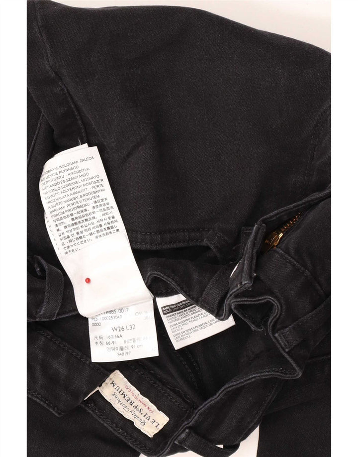 Женские джинсы Levi's 715 Bootcut W26 L32, черный хлопок