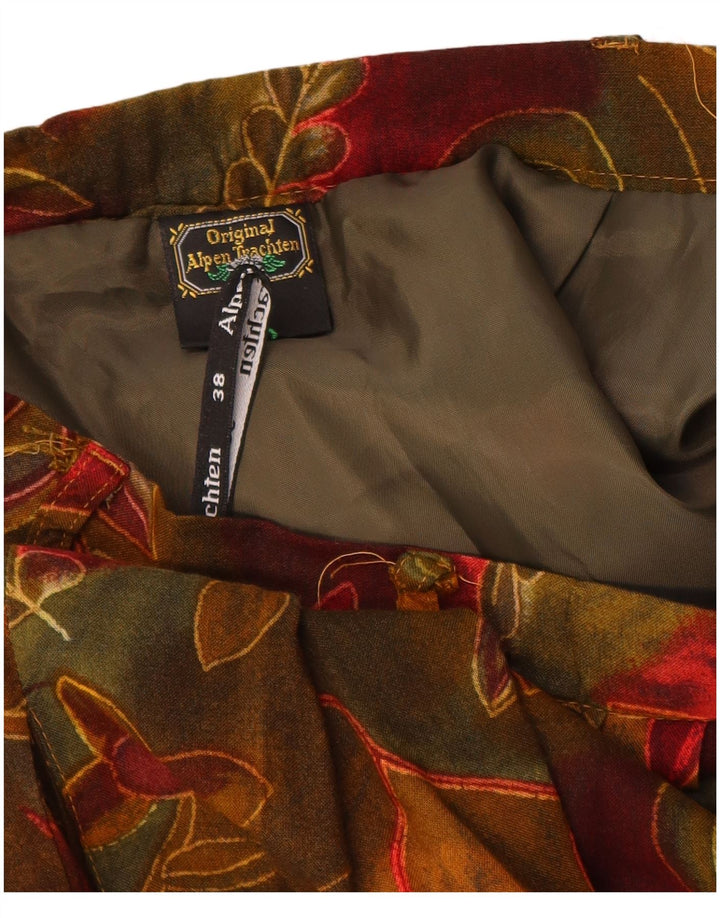 ORIGINAL ALPEN TRACHTEN Женская юбка-трапеция EU 38 Medium W26 Бордовый