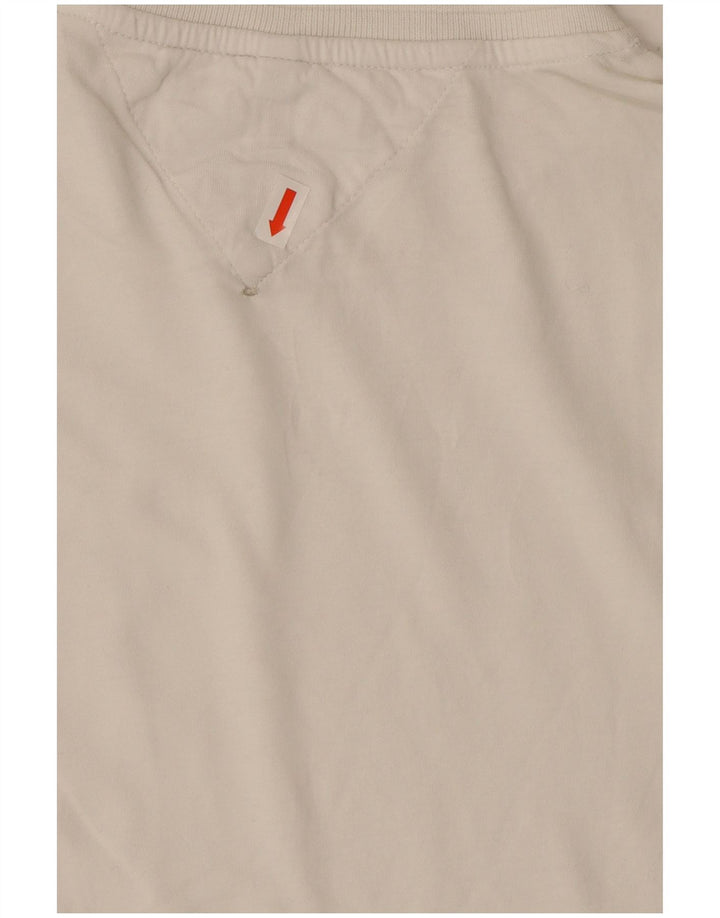 TOMMY HILFIGER Женская футболка Top UK 10, маленькая, белый хлопок