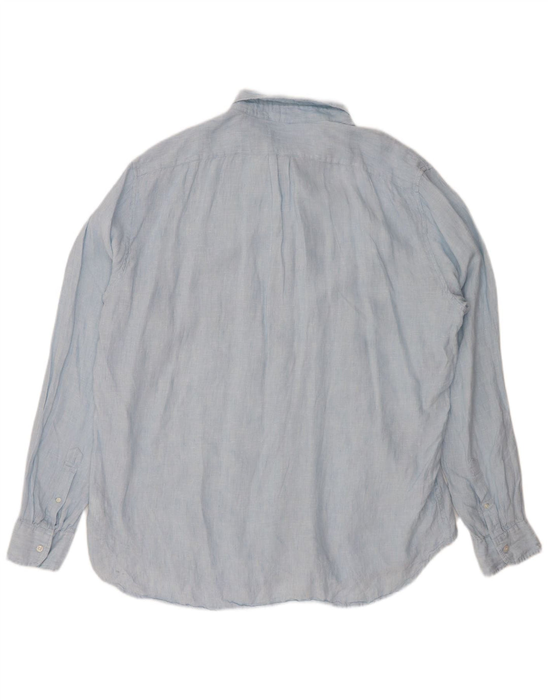 Мужская рубашка классического кроя J. CREW, 2XL, синяя, льняная