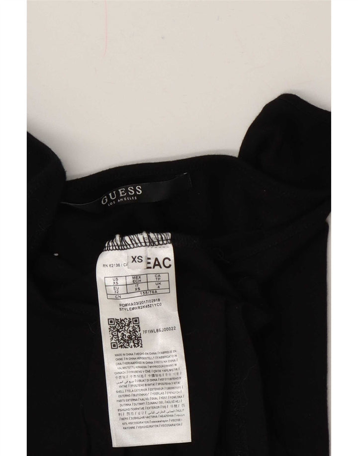 Женский топ на бретелях Guess UK 4 XS, черный, вискоза