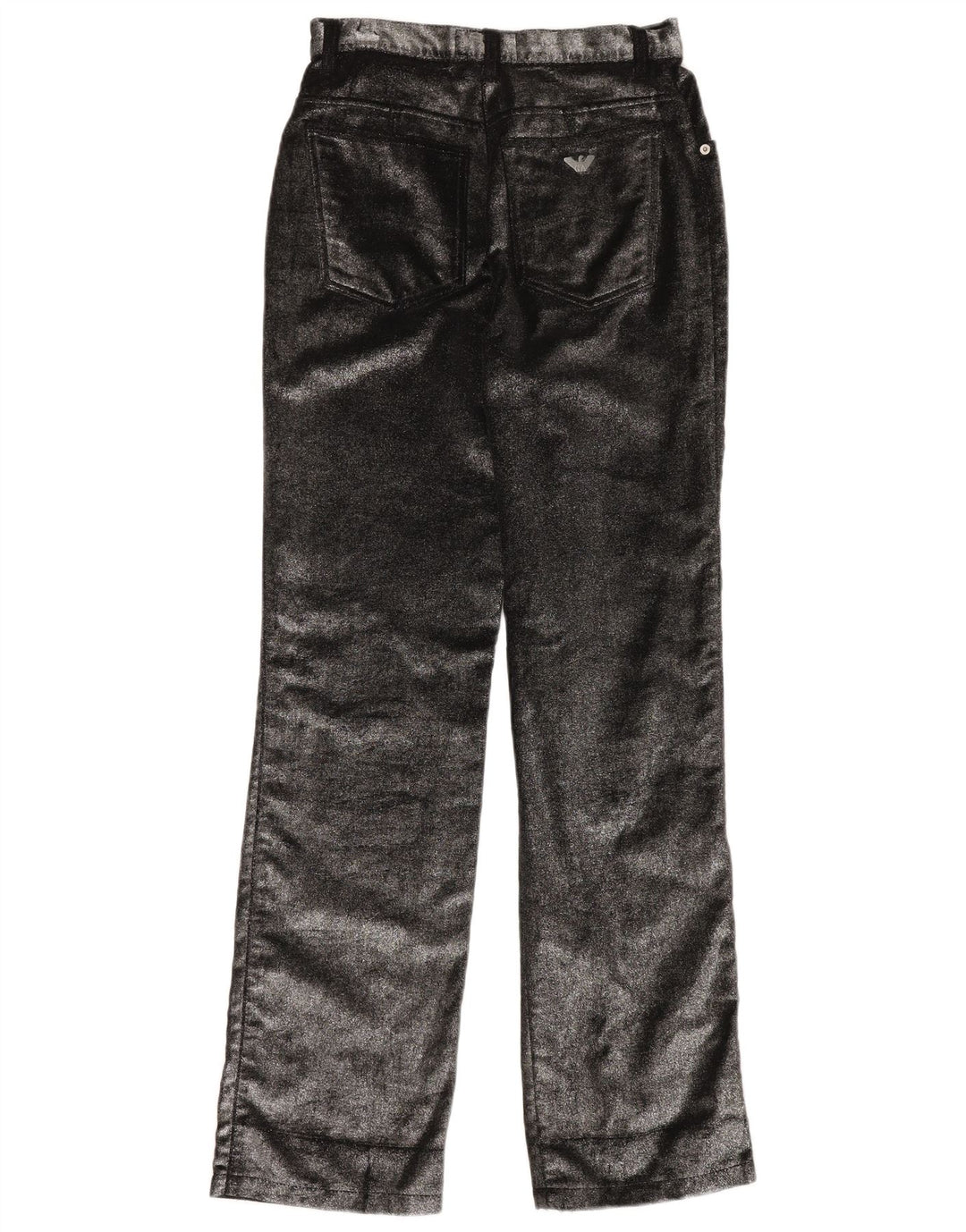 ARMANI Женские прямые повседневные брюки W29 L34 Черные хлопковые