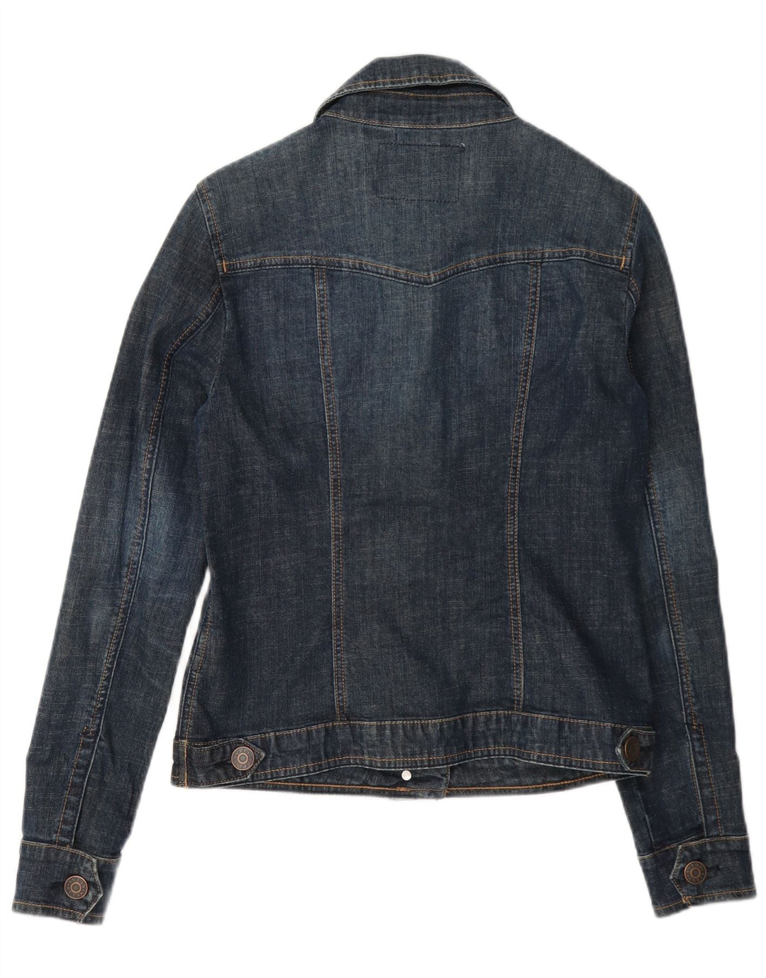 Женская джинсовая куртка Guess UK 8, маленькая, темно-синяя, хлопок