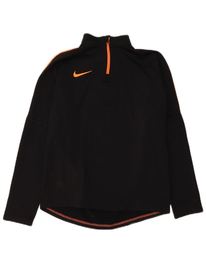 Пуловер спортивный костюм Nike для мальчиков Dri Fit, 13–14 лет, черный, цветной блок, размер XL
