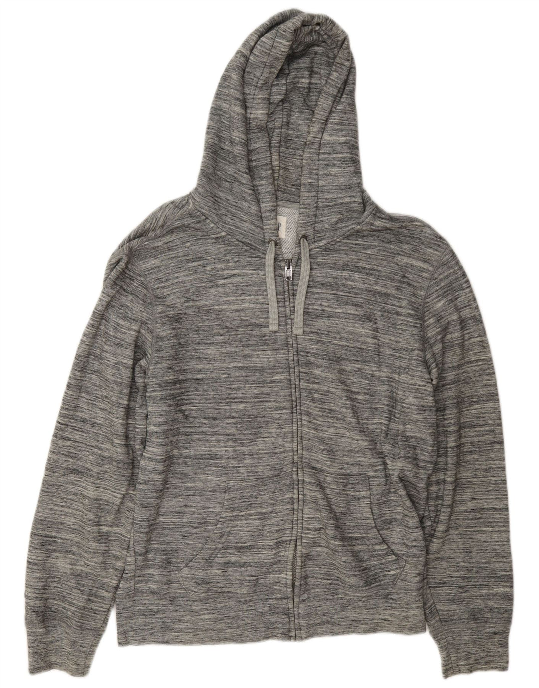 Мужской свитер с капюшоном на молнии Gap, средний серый хлопок с крапинками