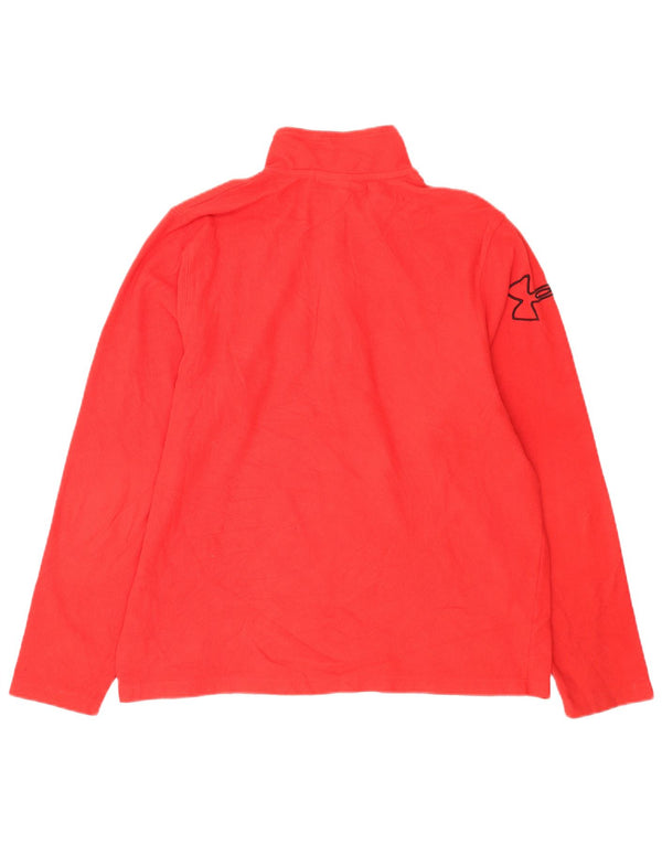 Мужской флисовый джемпер Under Armour с рисунком на молнии, большой красный полиэстер