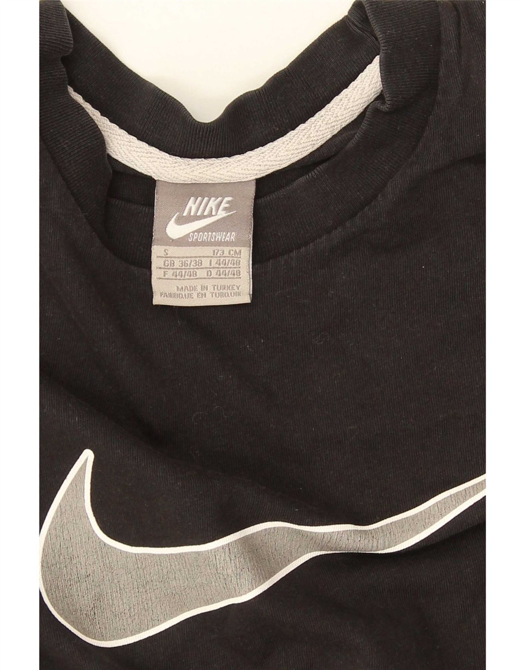 Мужская футболка с рисунком Nike Top UK 36/38, маленькая черная