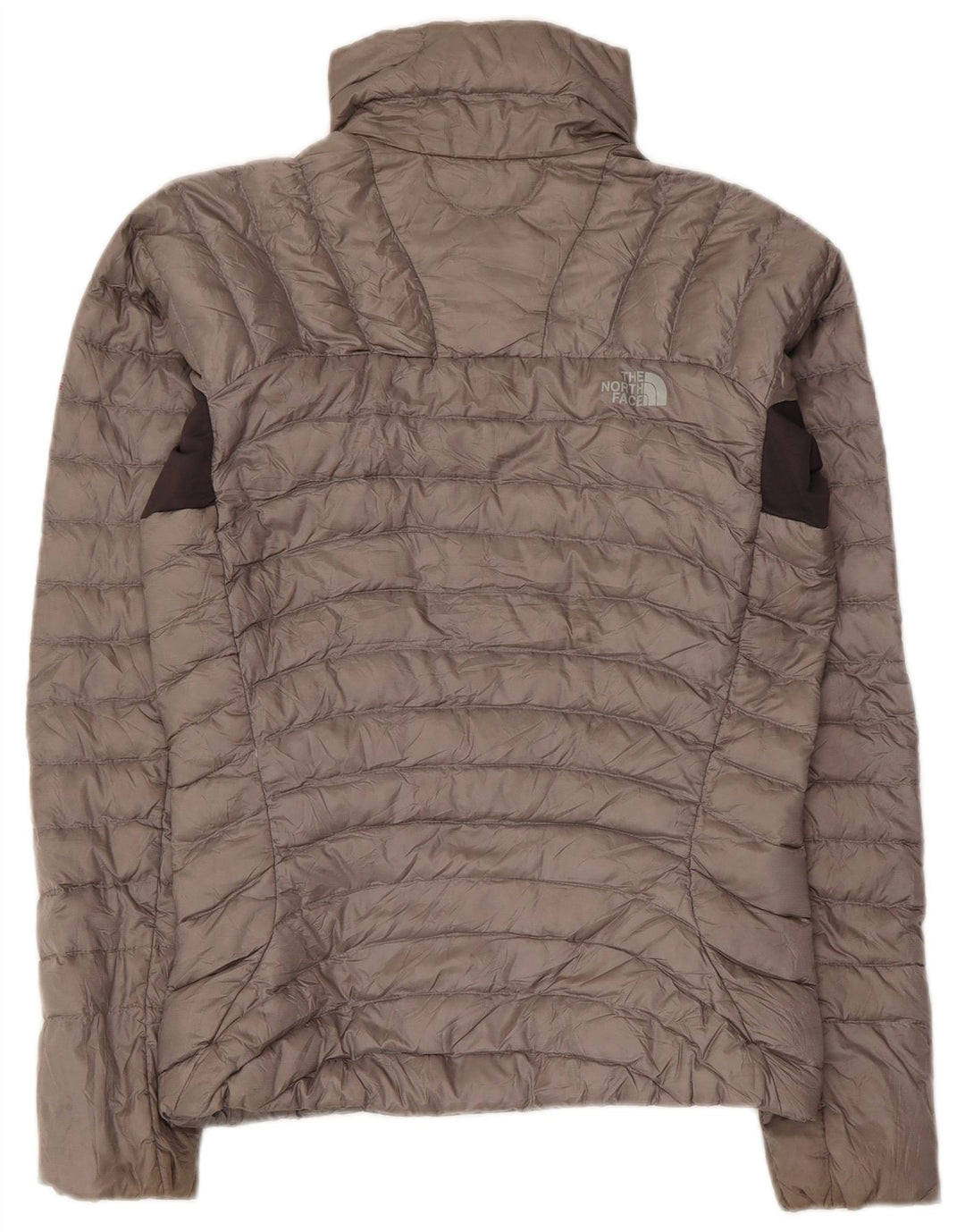 Женская стеганая куртка The North Face UK 6 XS Серая с цветными блоками