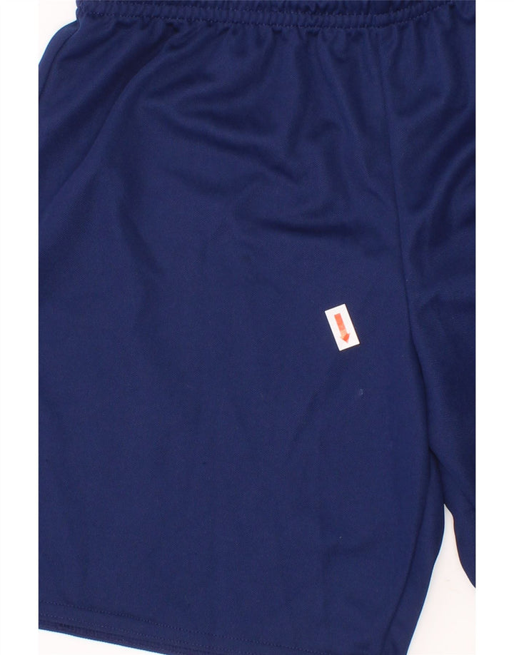 ADIDAS Boys Climalite Sport Shorts 9-10 Years Navy Blue Polyester Vintage Adidas and Second-Hand Adidas from Messina Hembry 