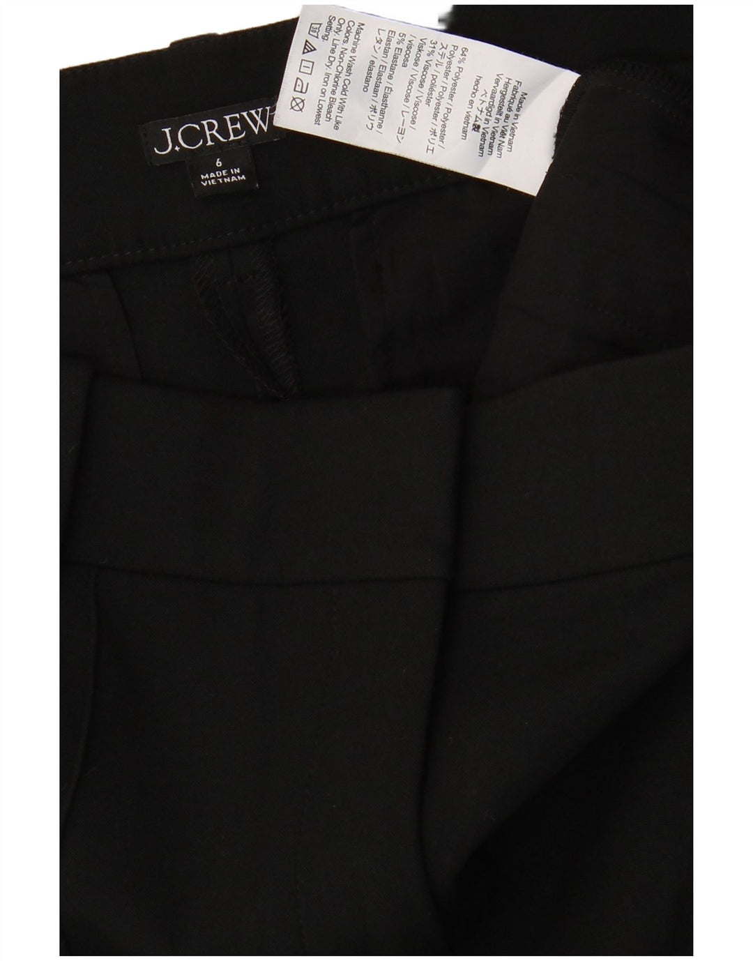 Женские прямые брюки чинос J. CREW, США 6, средний размер W30 L31, черный полиэстер
