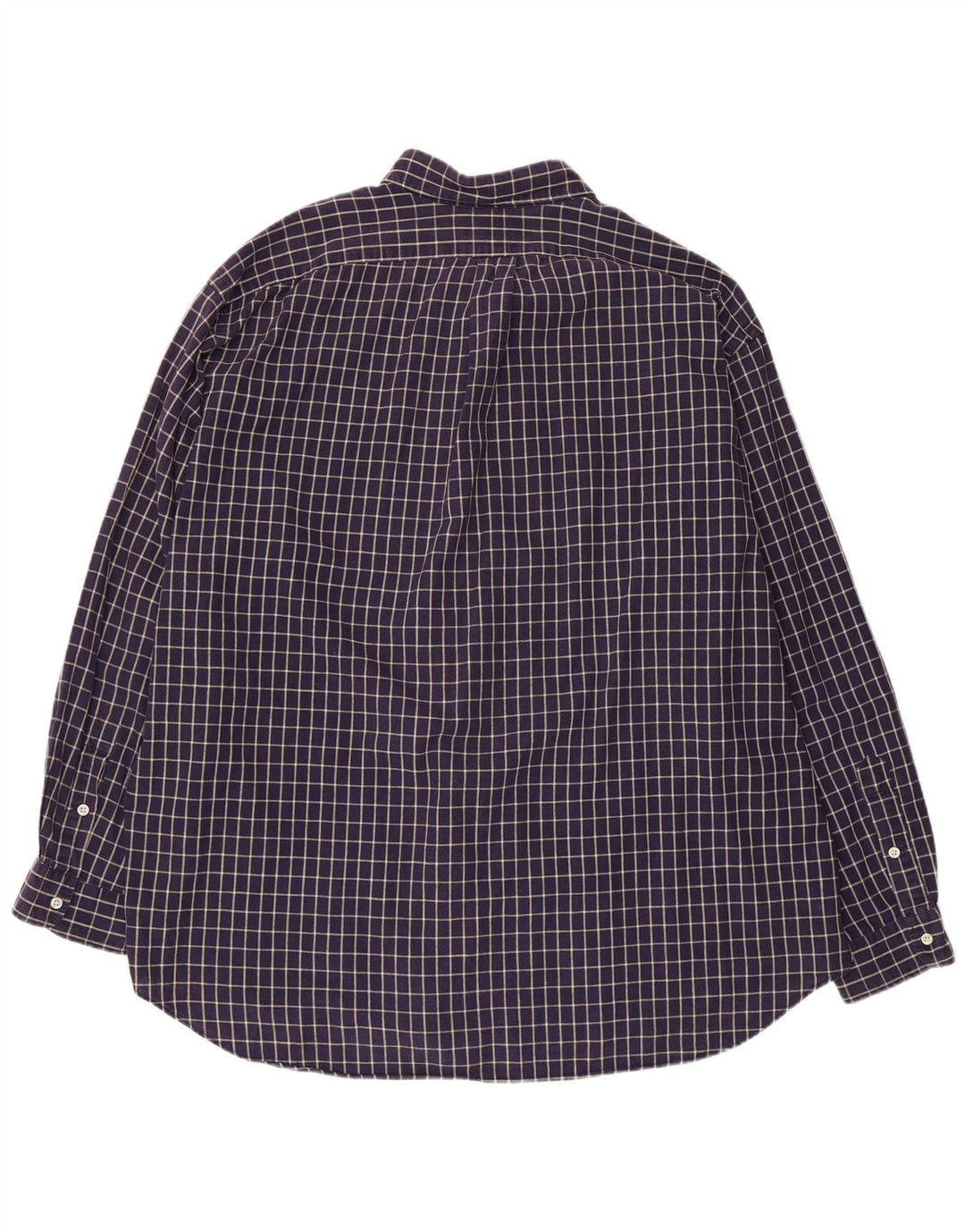 Мужская рубашка POLO RALPH LAUREN, 2XL, темно-синяя клетка, хлопок