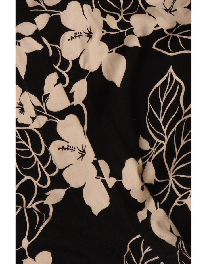 Женские прямые капри CHAPS, США 16, 2XL, W38 L20, черный хлопок с цветочным принтом