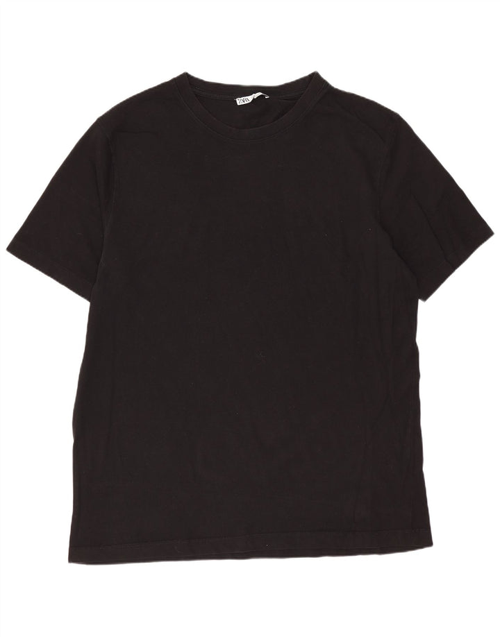 Мужская футболка ZARA Top XL, черный хлопок