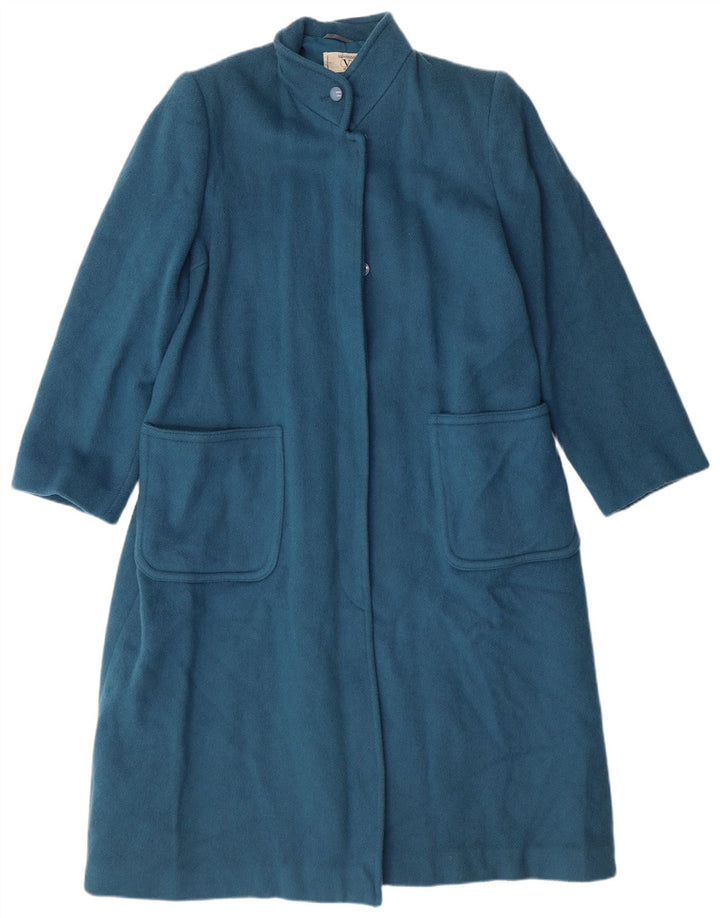 Женское пальто Valentino Miss V IT 44, классическое синее шерстяное пальто