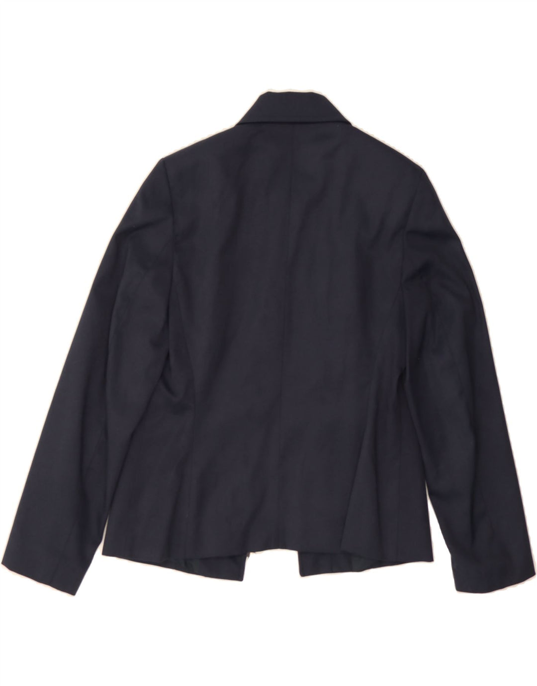 STEFANEL Womens Blazer Jacket UK 14 Medium Navy Blue Polyamide Vintage Stefanel and Second-Hand Stefanel from Messina Hembry 
