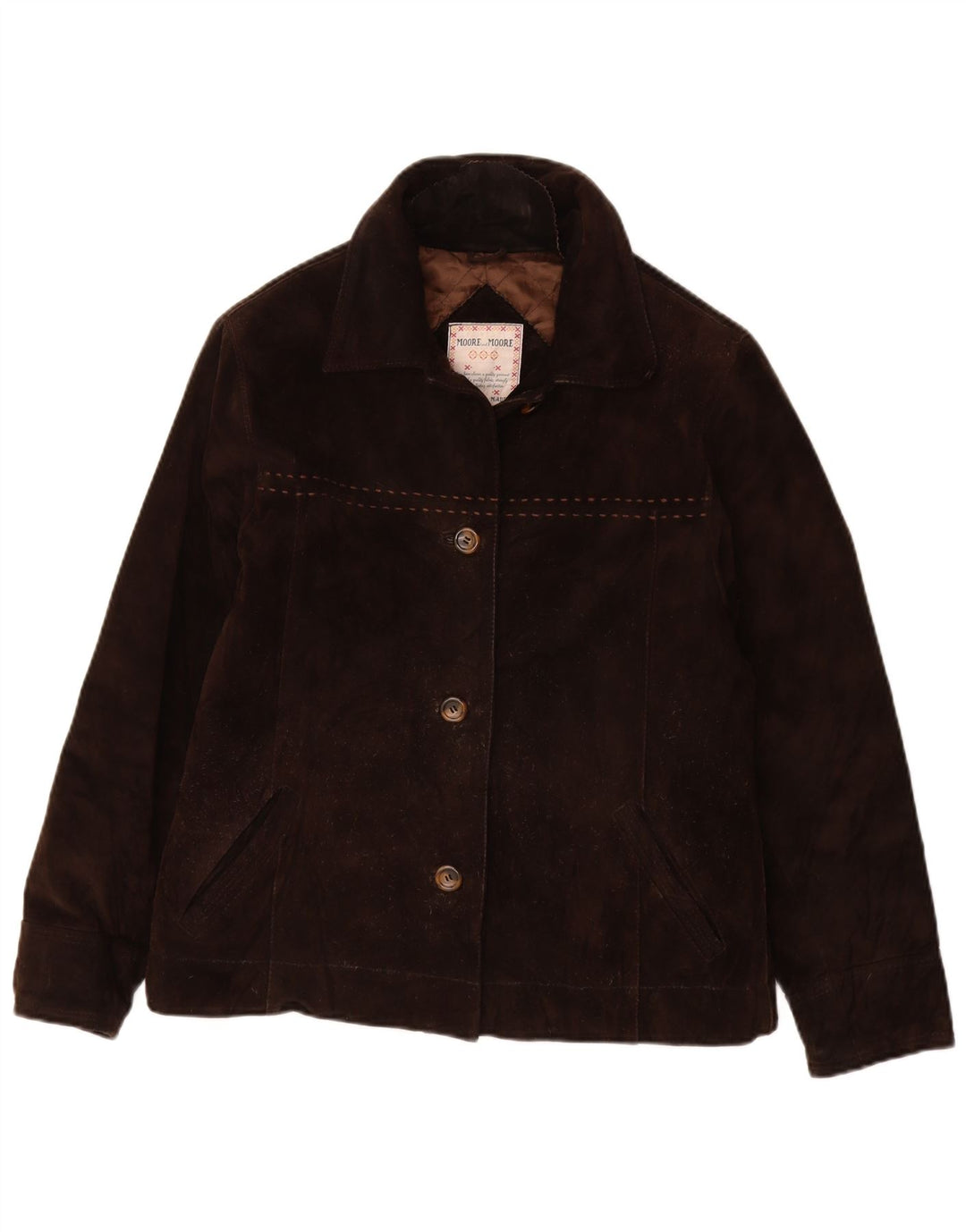 Куртка женская замшевая VINTAGE IT 42 Medium Brown Leather