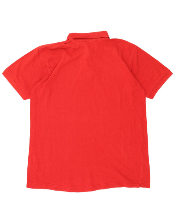 Kappa Mens Short Sleeve Slim Fit Polo Shirt XL Red Cotton