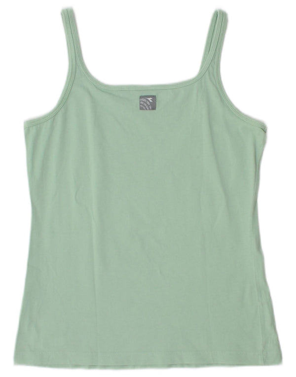 Женский топ на бретельках Diadora UK 14, большой бирюзовый хлопок