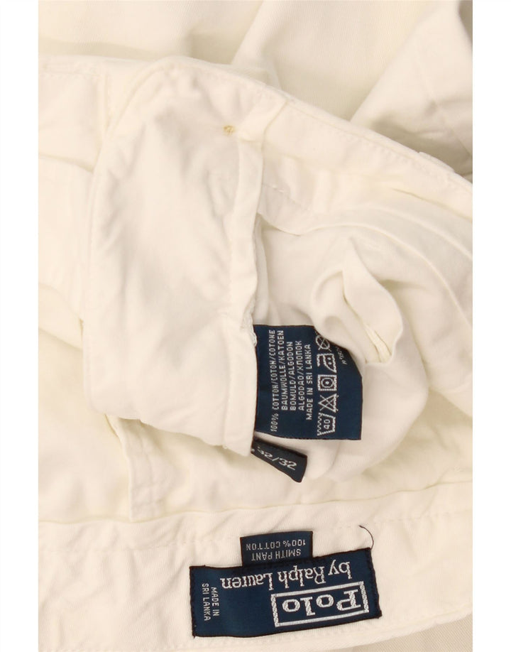 POLO RALPH LAUREN Мужские брюки-чиносы прямого кроя W32 L32 белые