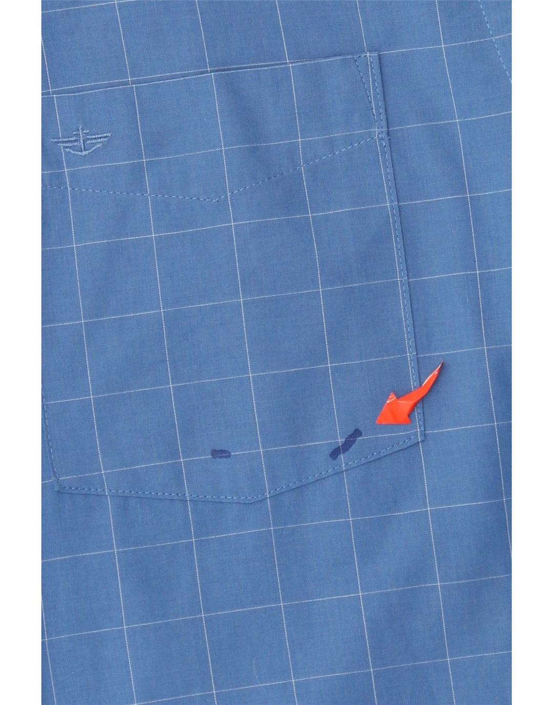 Мужская рубашка в клетку Dockers, хлопок, большая синяя клетка