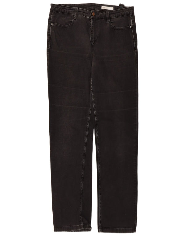 Женские прямые джинсы Marks & Spencer UK 14, большие W32 L31, черный хлопок