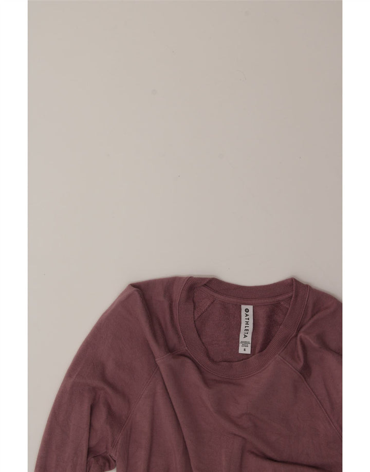 ATHLETA Womens Sweatshirt Jumper UK 10 Small Pink Modal Vintage Athleta and Second-Hand Athleta from Messina Hembry 