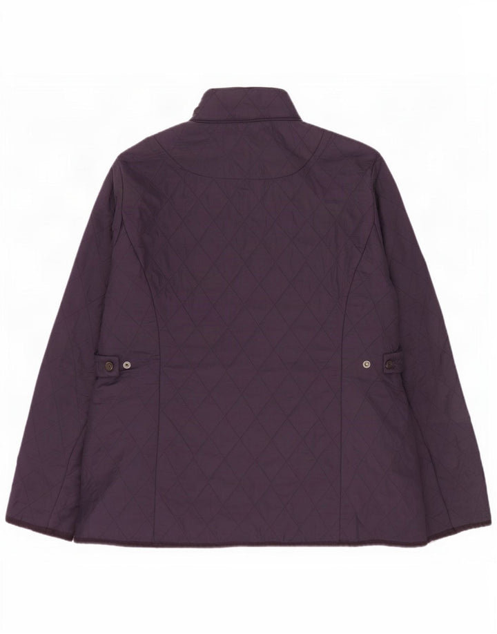 Женская стеганая куртка Barbour UK 16, большая, темно-синяя