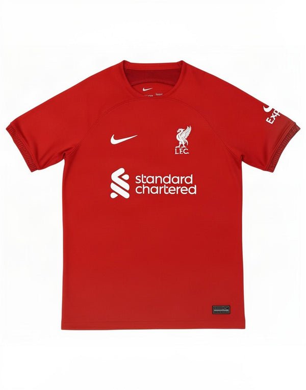 Nike Boys Liverpool Graphic T-Shirt Top 12-13 Years Large Red Polyester