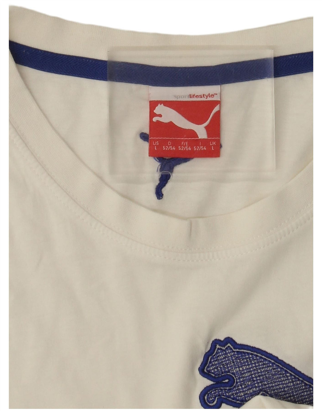 Мужская футболка с рисунком Puma, большая белая