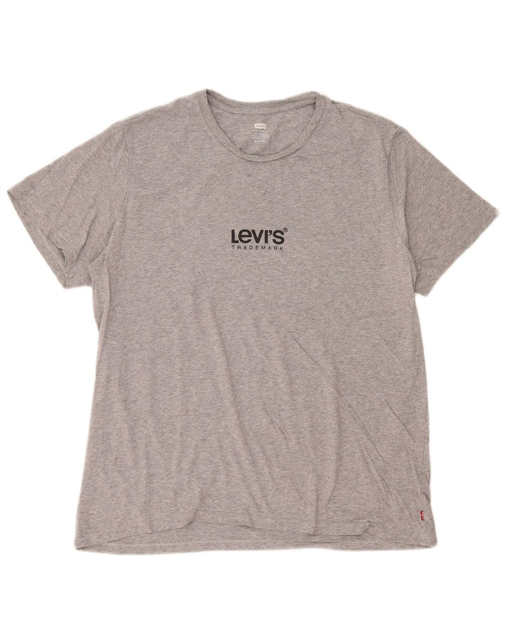 Мужская футболка с рисунком Levi's Top XL Серая в крапинку