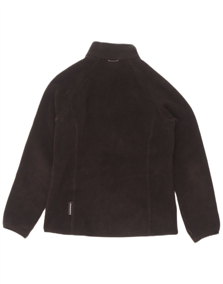 Женская флисовая куртка с подкладкой Jack Wolfskin, Великобритания, маленький размер 8/10, черный полиэстер
