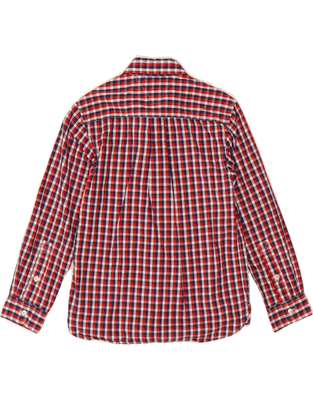 TOMMY HILFIGER Boys Shirt 8-9 Years Medium  Red Check Vintage Tommy Hilfiger and Second-Hand Tommy Hilfiger from Messina Hembry 