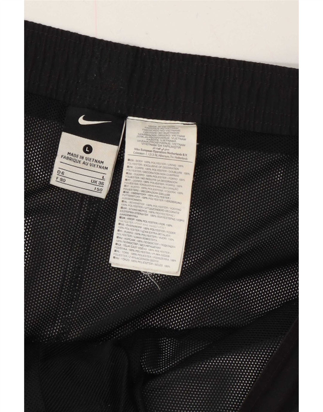 Мужские шорты для плавания Nike с рисунком, большие черные, из полиэстера