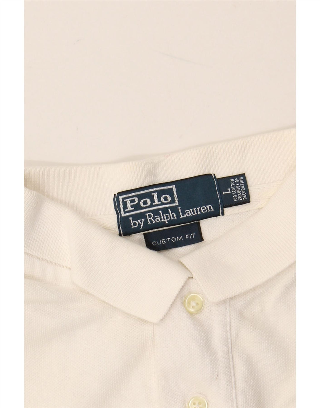 Мужская рубашка-поло для регби POLO RALPH LAUREN, большая белая, хлопковая, на заказ