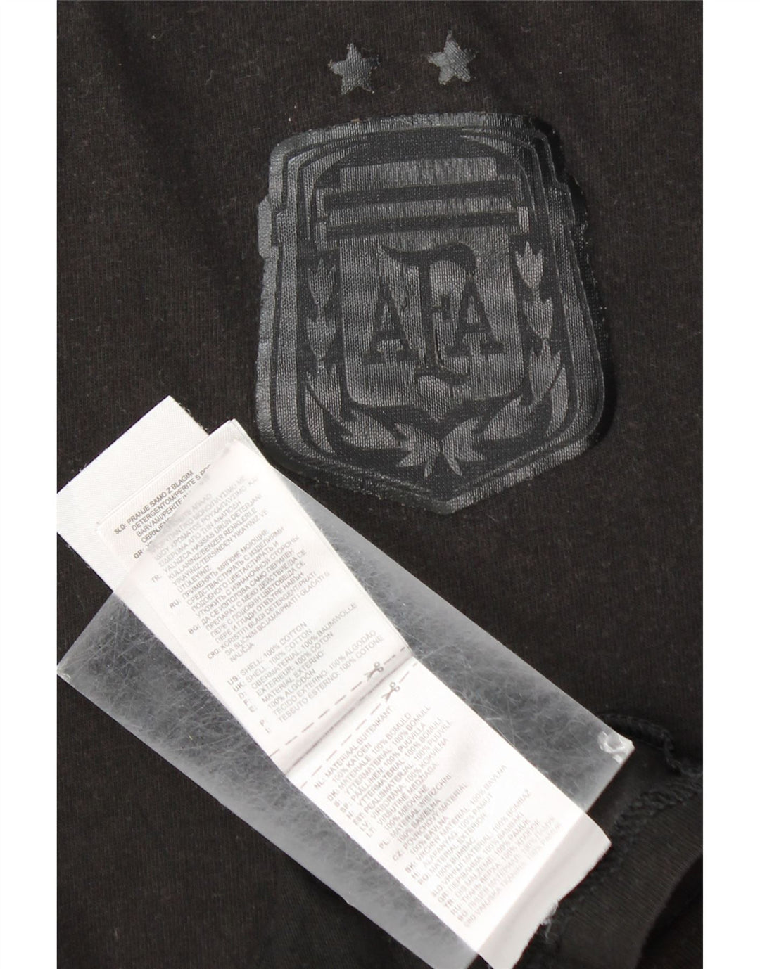 ADIDAS Мужская футболка сборной Аргентины по футболу, большой черный хлопок