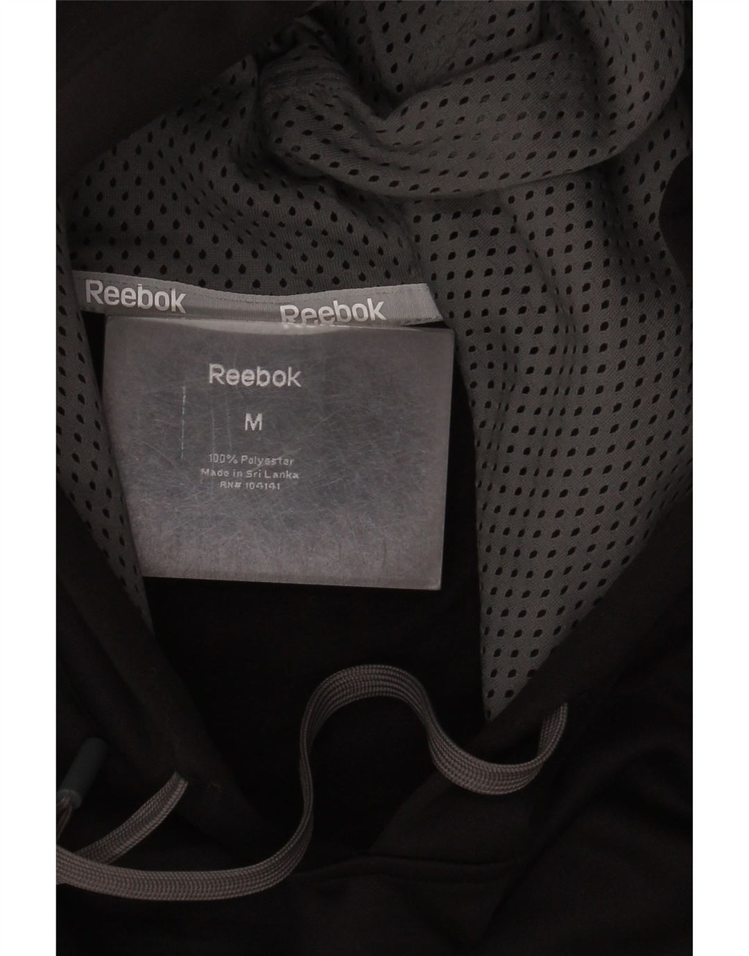 Мужской джемпер с капюшоном Reebok, средний черный, полиэстер