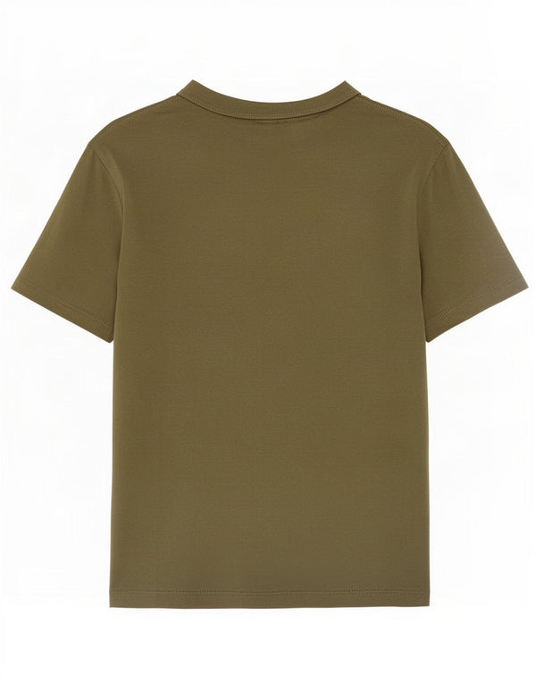 Женская футболка Zara Top UK 10, маленький цвет хаки, хлопок