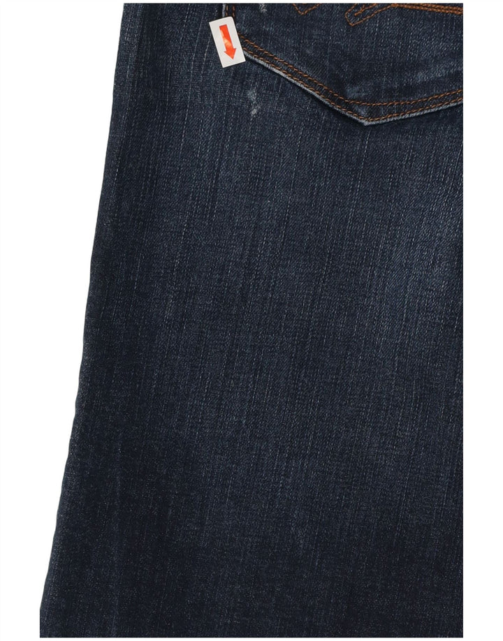 TOMMY HILFIGER Женские прямые джинсы Rome RW W27 L30 Темно-синие хлопковые