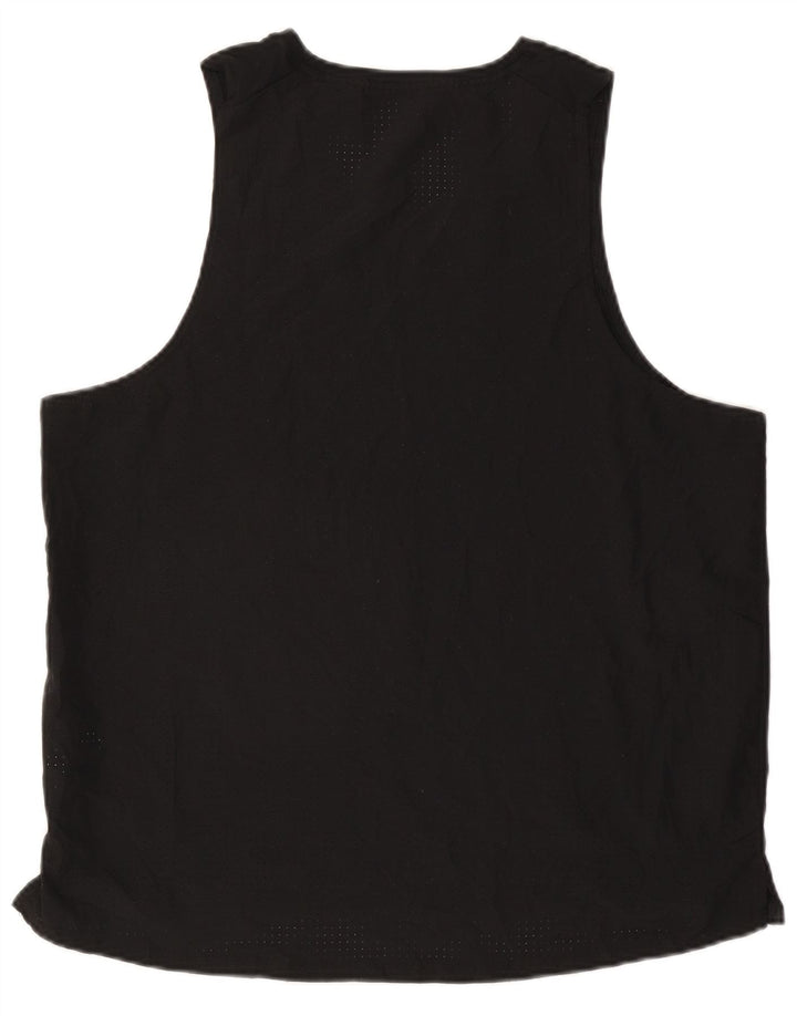 Мужской жилет с графическим рисунком Nike Dri Fit XL, черный полиэстер