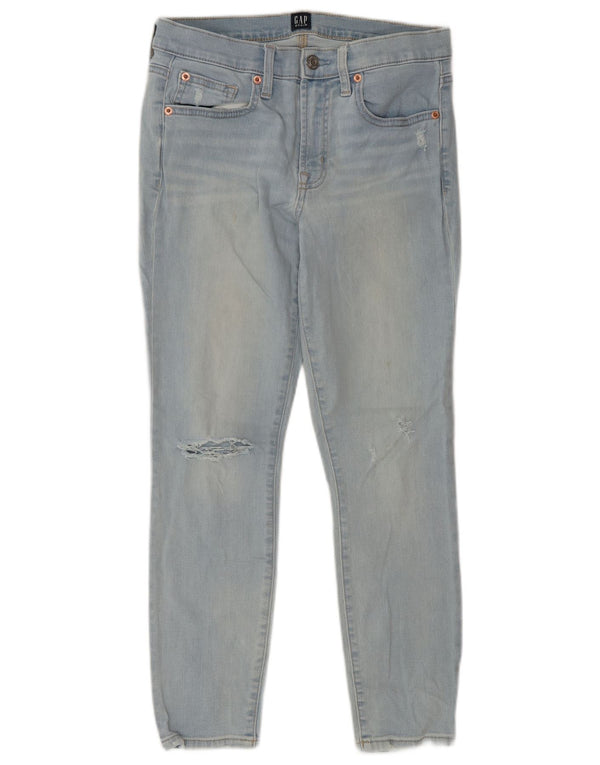 Gap Womens Distressed Skinny Jeans EU 38 Medium W28 L26 Blue Cotton