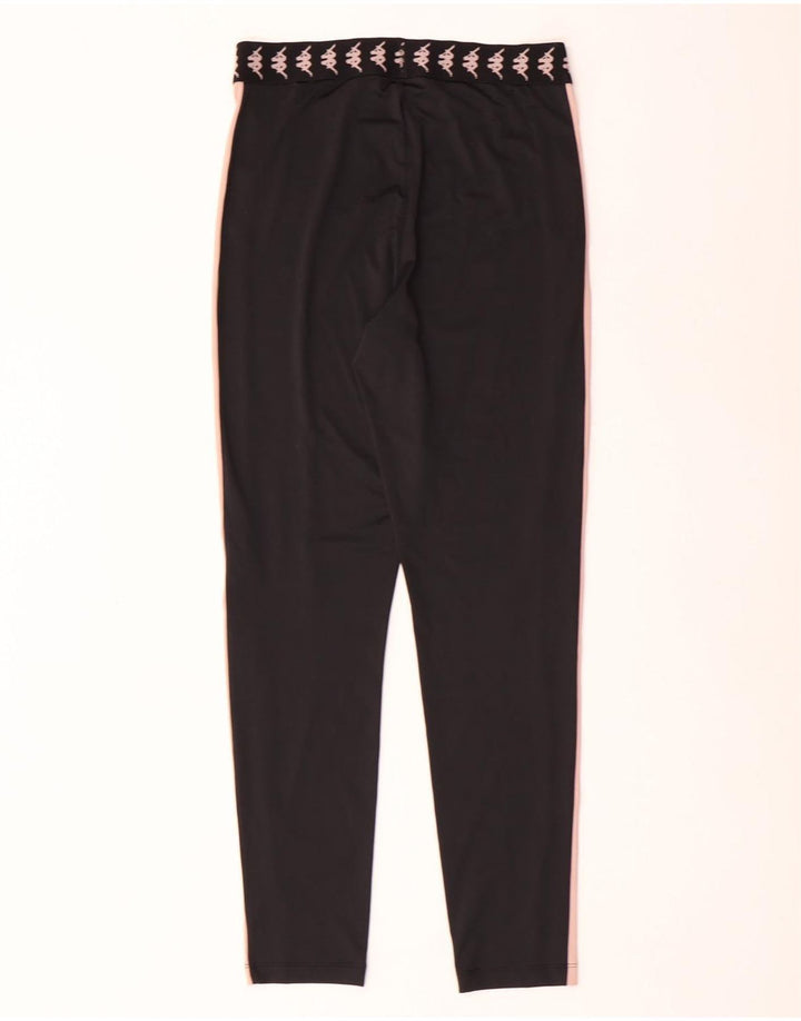 Женские леггинсы с рисунком Kappa Tezenis UK 8, маленькие черные с цветными блоками