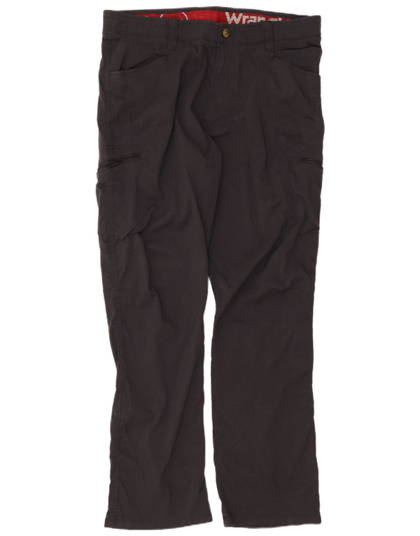 Мужские прямые брюки-карго Wrangler W38 L30, черный нейлон