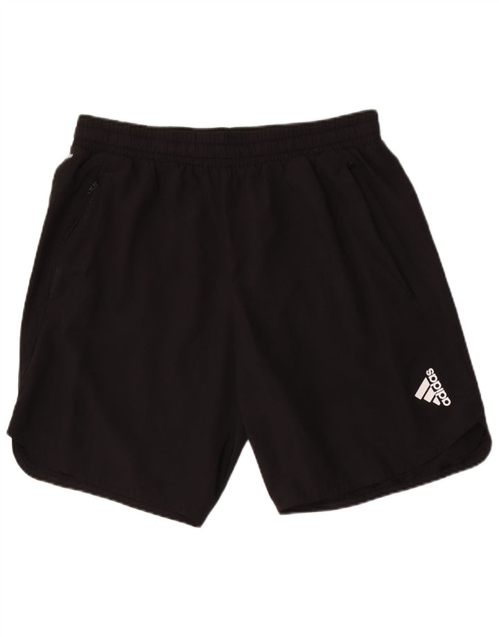 Мужские спортивные шорты ADIDAS, большие черные, полиэстер