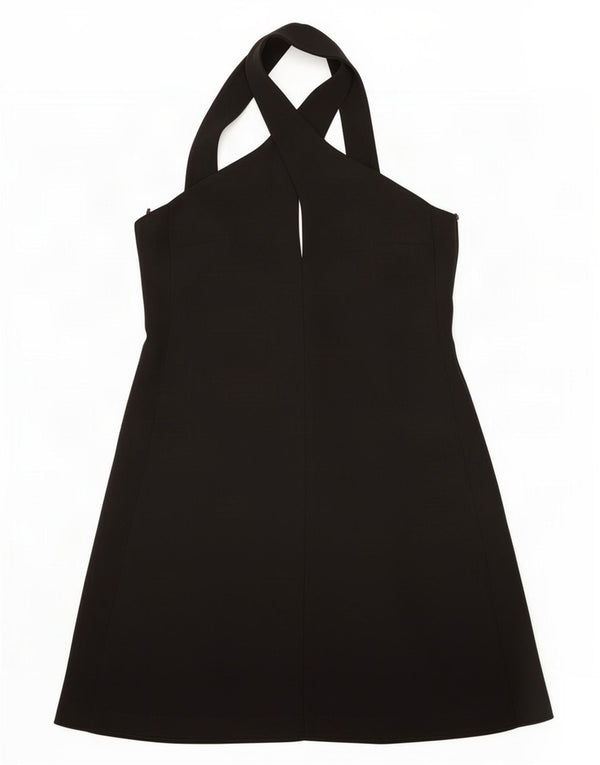 Женское платье с бретелькой Zara UK 6 XS, черный полиэстер