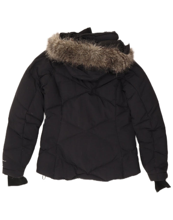 Женская стеганая куртка с капюшоном COLUMBIA Omni-Heat UK 10, маленькая, темно-синий, нейлон