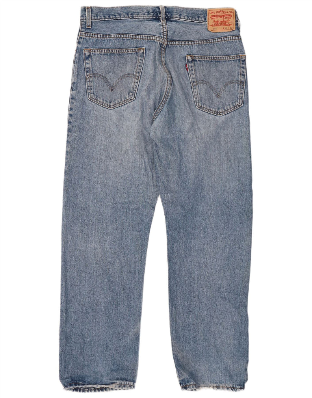 Мужские прямые джинсы LEVI'S 505 W36 L30 синие, хлопок