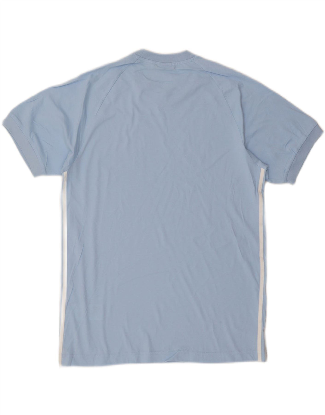 Мужская футболка с рисунком ADIDAS, хлопковый топ среднего синего цвета