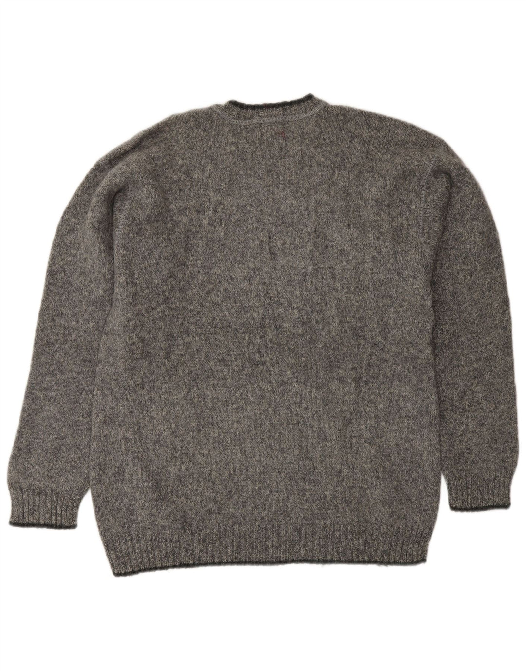 Мужской джемпер Kappa с v-образным вырезом XL, серый, шерстяной в крапинку