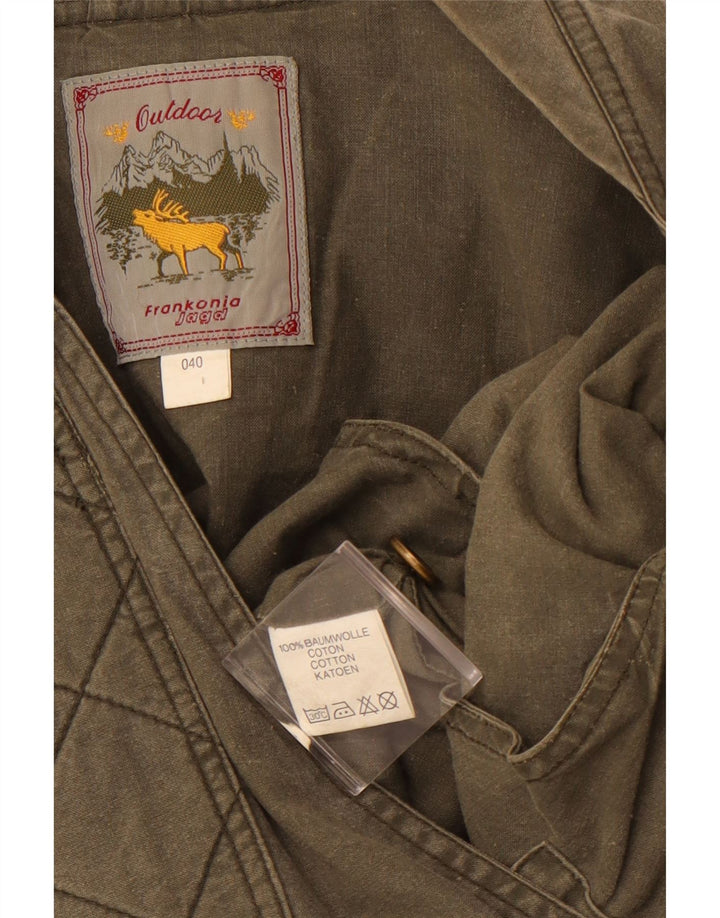Мужской универсальный жилет FRANKONIA JAGD UK 40, большой размер, хлопок цвета хаки